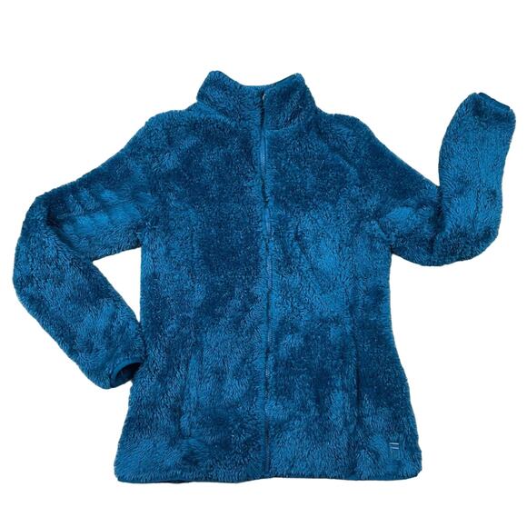 Women’s Fila Sport Deep Pile Fleece Zip Up Jacket Size M - Picture 1 of 5